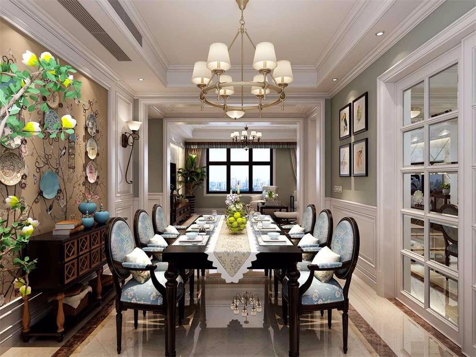 龍湖花千樹140平米美式風(fēng)格