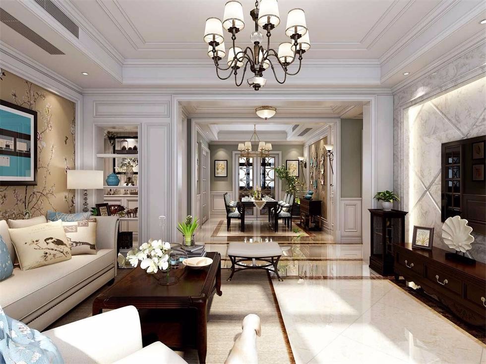 龍湖花千樹140平米美式風(fēng)格