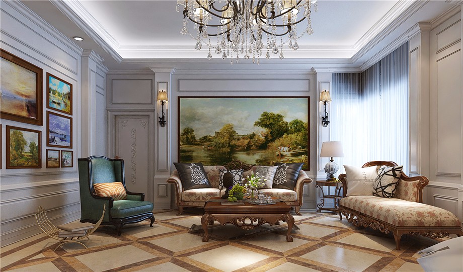 曲江紫汀苑160平米混搭風(fēng)格設(shè)計裝修