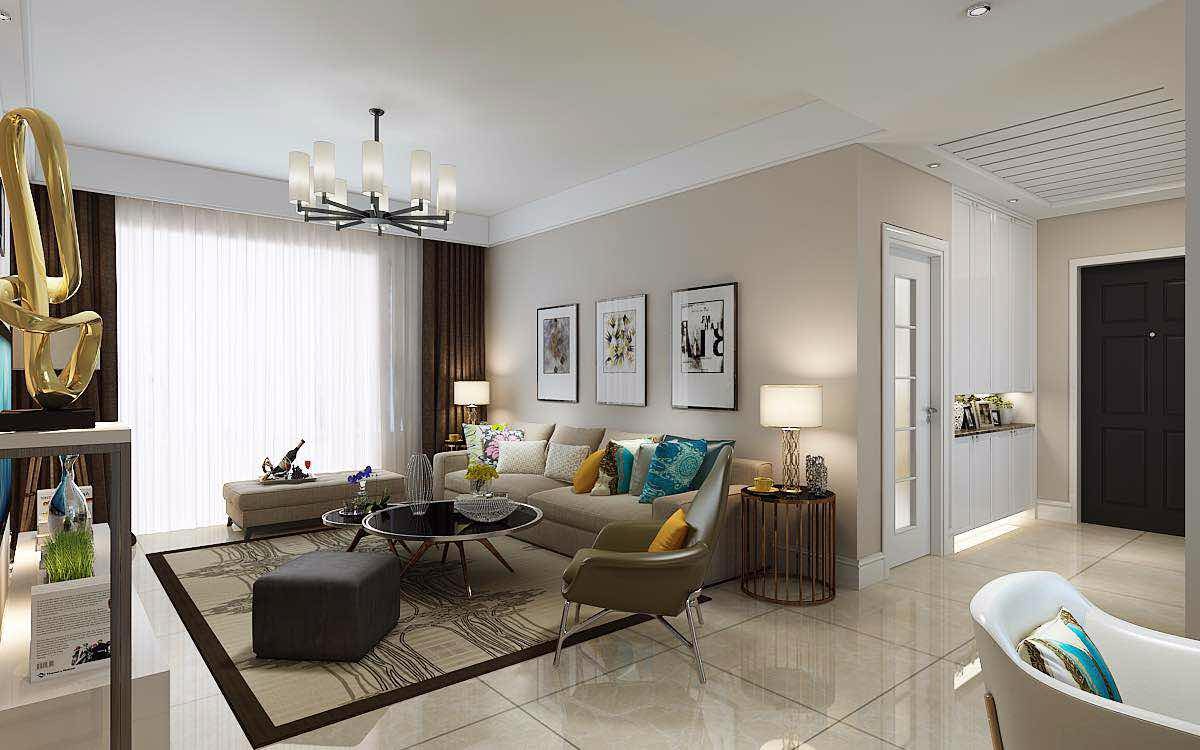 鑫苑大都匯108平方現(xiàn)代簡約