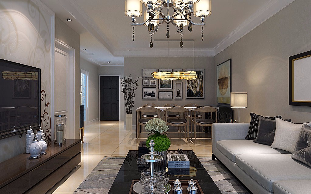 航都綠洲108平米簡約風(fēng)格