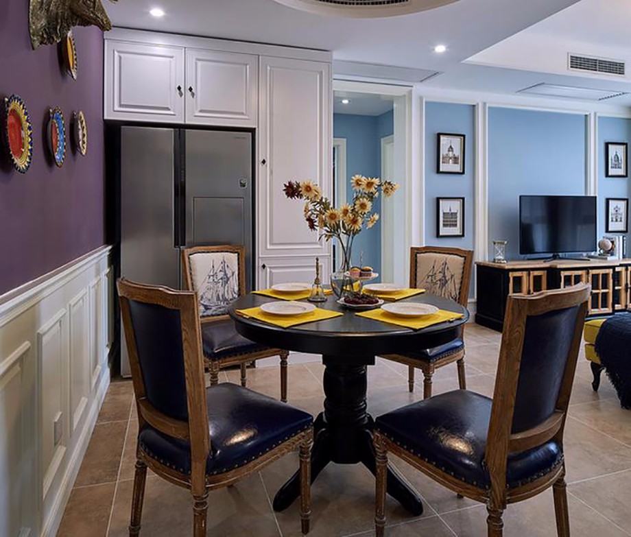 金輝悅府-三居室113平-美式風(fēng)格