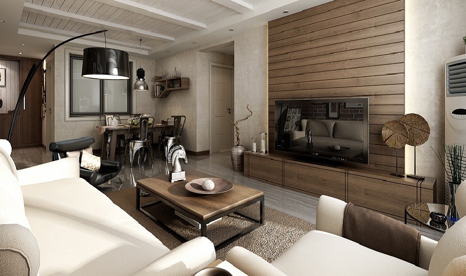 依云小鎮(zhèn)89平米工業(yè)風格