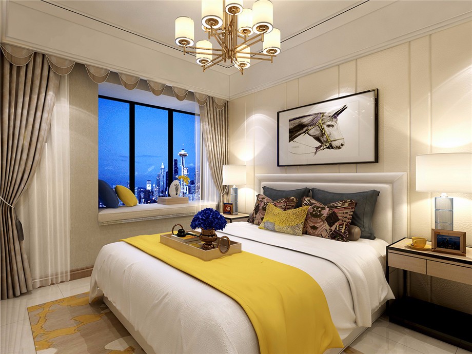 曲江綠地名城128平米簡約風格