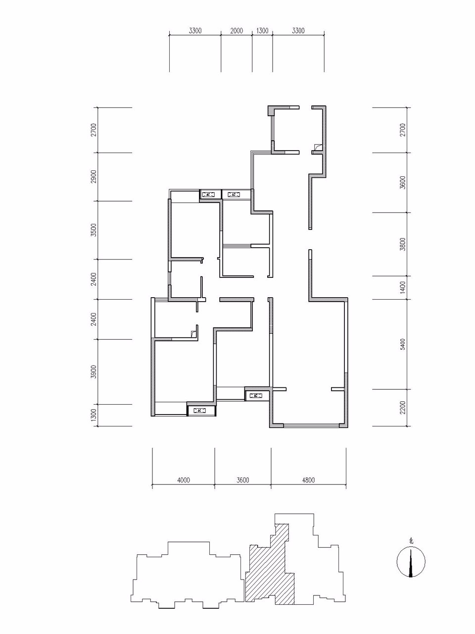 西安中冶·一曲江山 173平 四居室-美式風(fēng)格