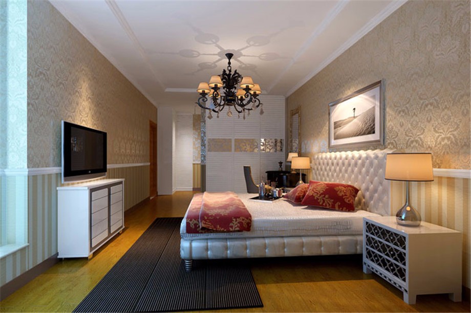 白樺林明天100平米簡歐風(fēng)格設(shè)計方案