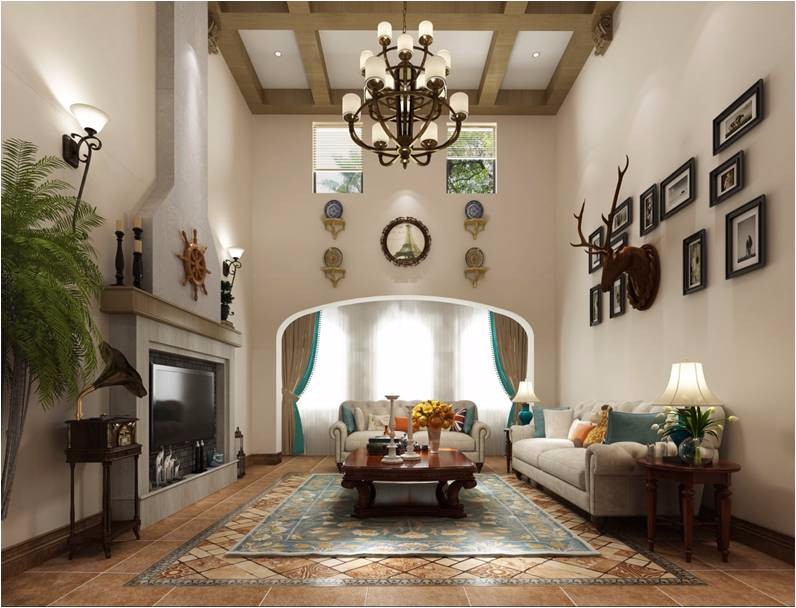 國(guó)色天香/260平米/美式