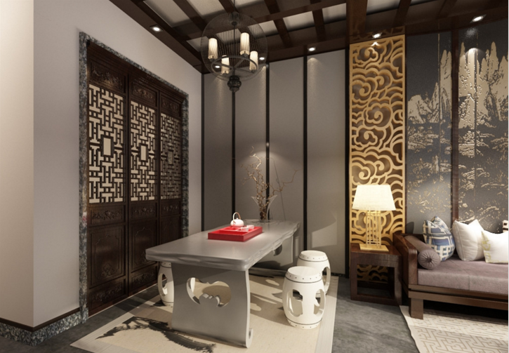 曲江名城/124平米/中式風(fēng)格