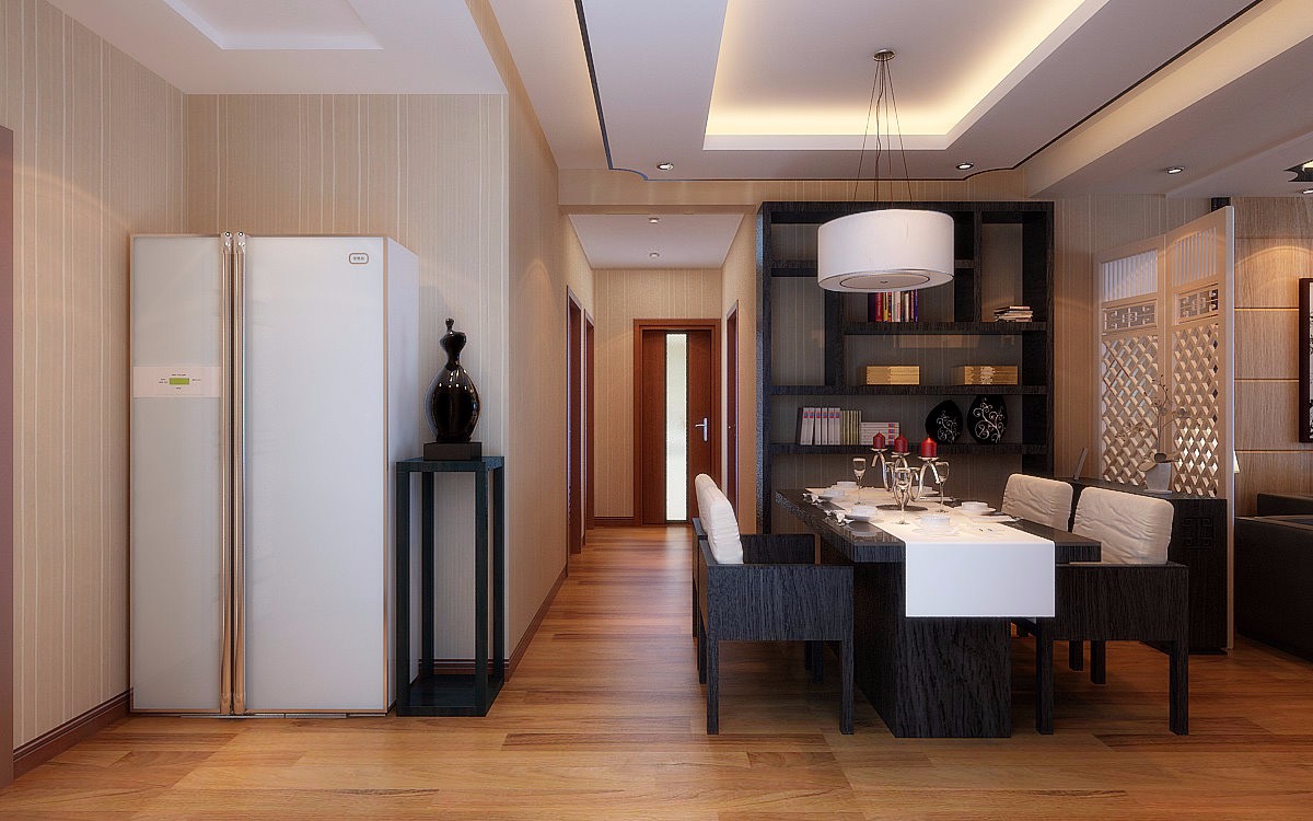 西安曲江觀邸160平四居室-新中式風格