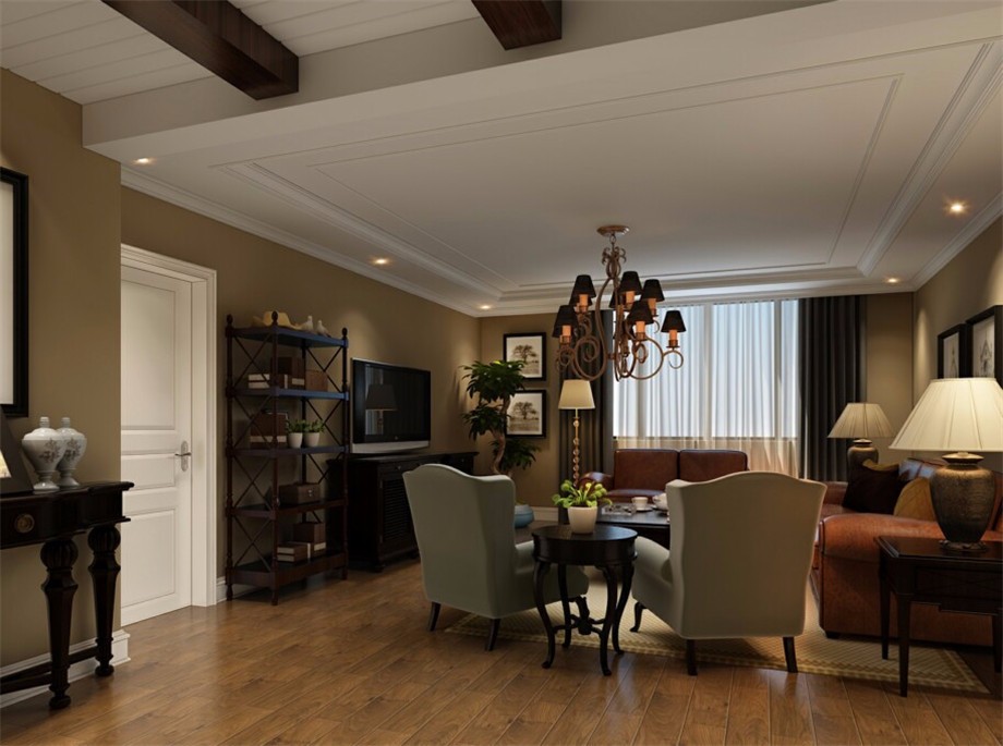 高科尚都100平美式風格設計方案