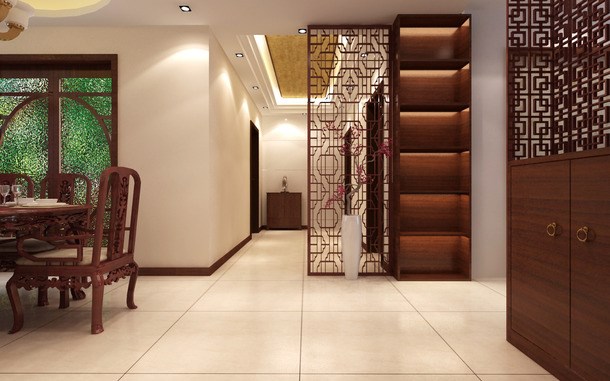 曲江大道小區(qū)/120平米/中式風(fēng)格