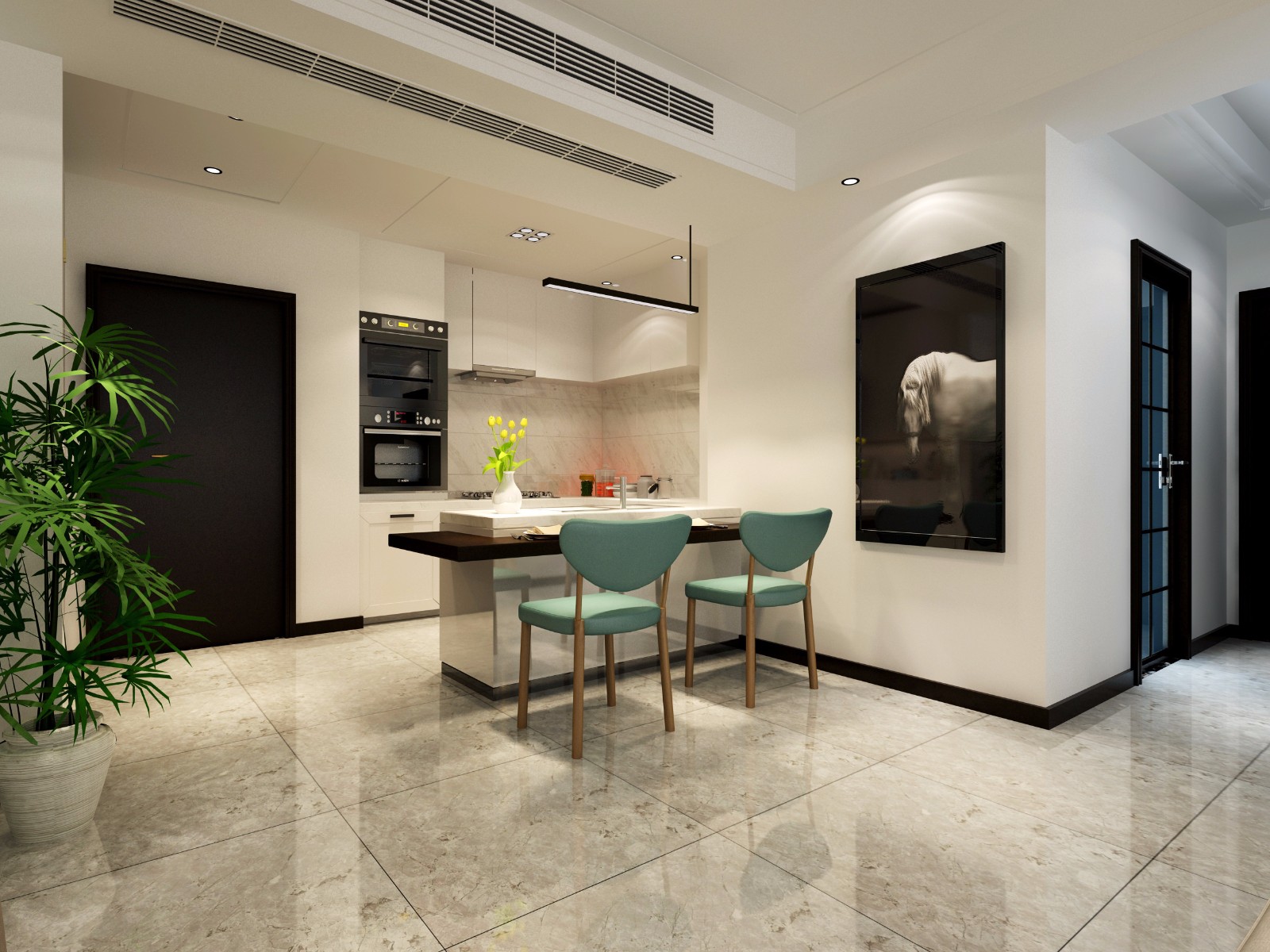 中海悅墅98平米現(xiàn)代簡約