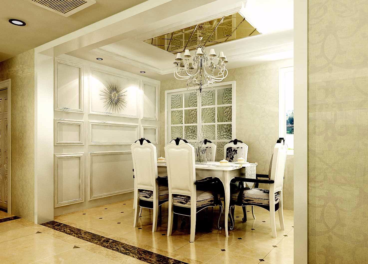 紫薇風(fēng)尚176平米簡(jiǎn)歐風(fēng)格設(shè)計(jì)方案