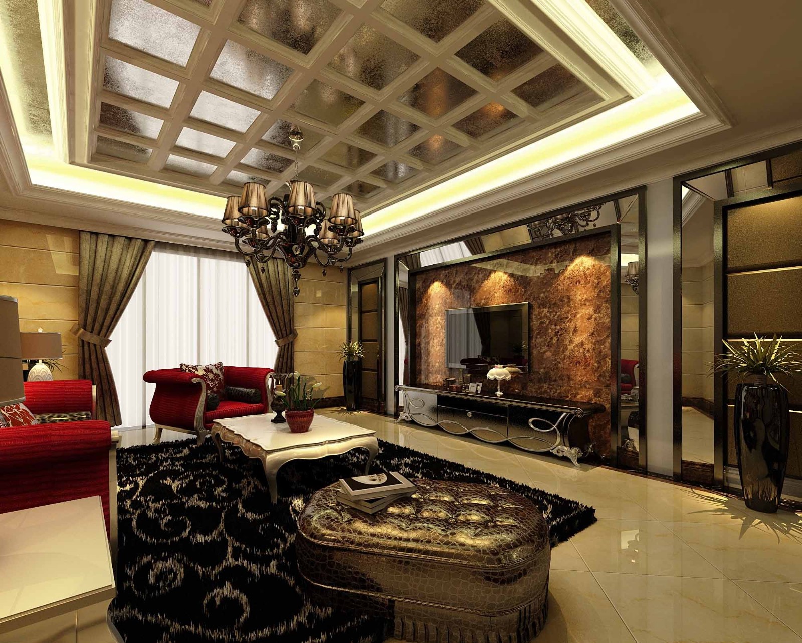 白樺林間180平米簡歐風(fēng)格設(shè)計方案