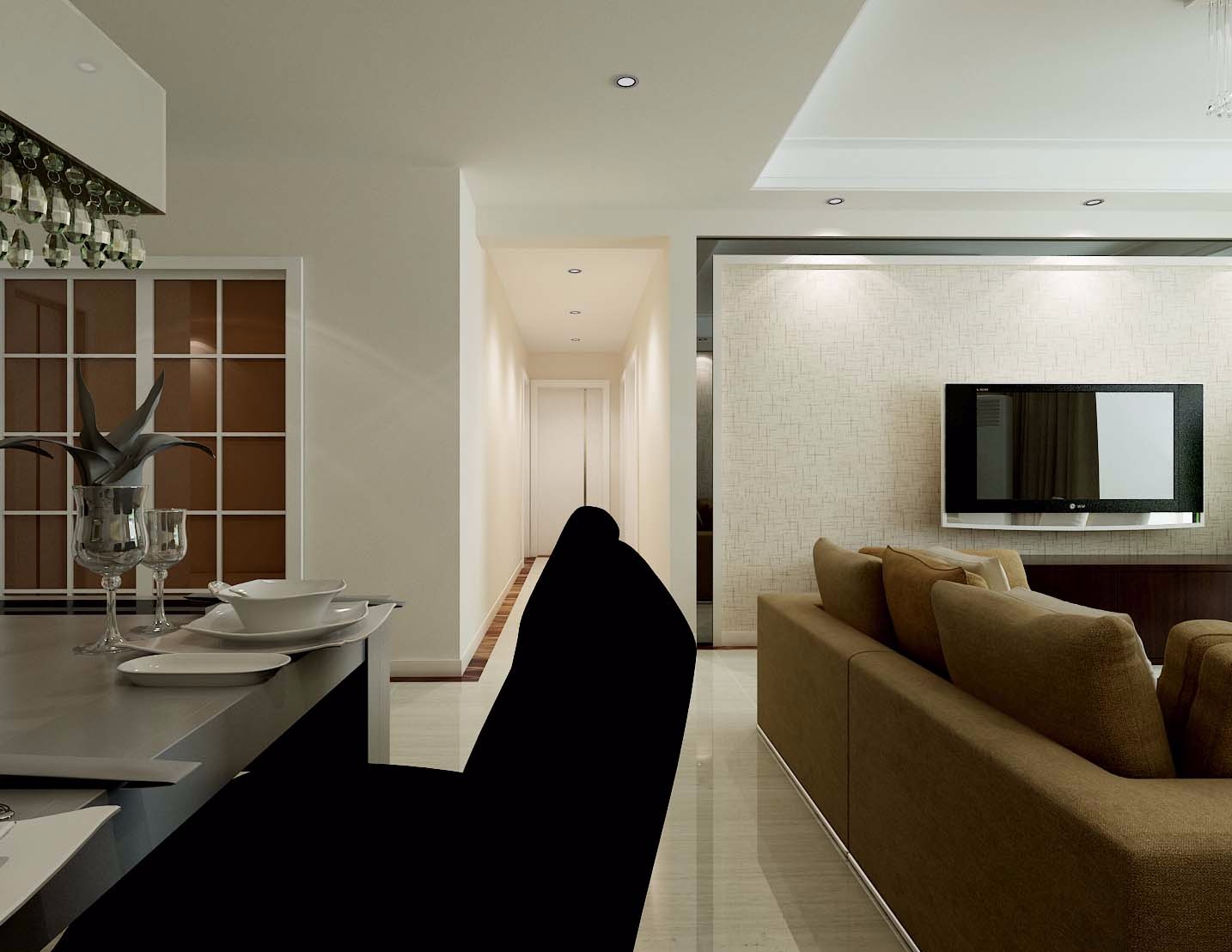 西安交通大學(xué)家屬樓140平米簡(jiǎn)約風(fēng)格設(shè)計(jì)方案