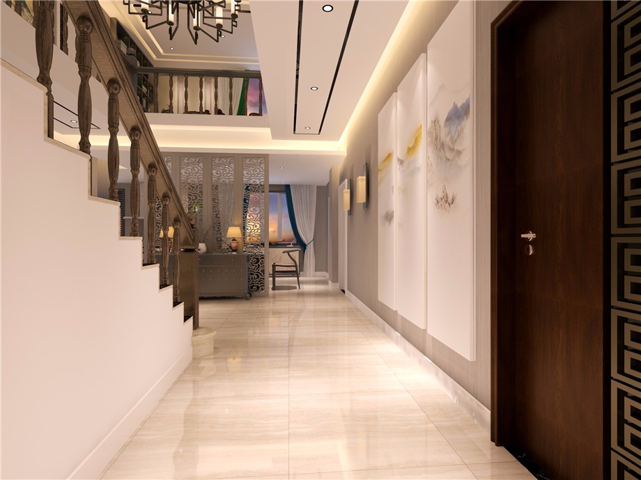 財園小區(qū)240平米新中式設計方案