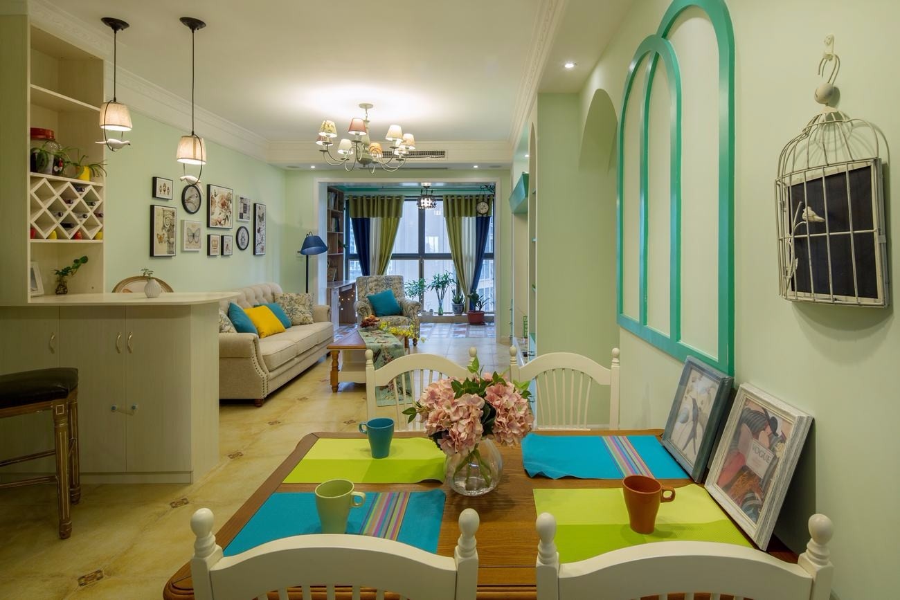 中華世紀城90平米美式風格