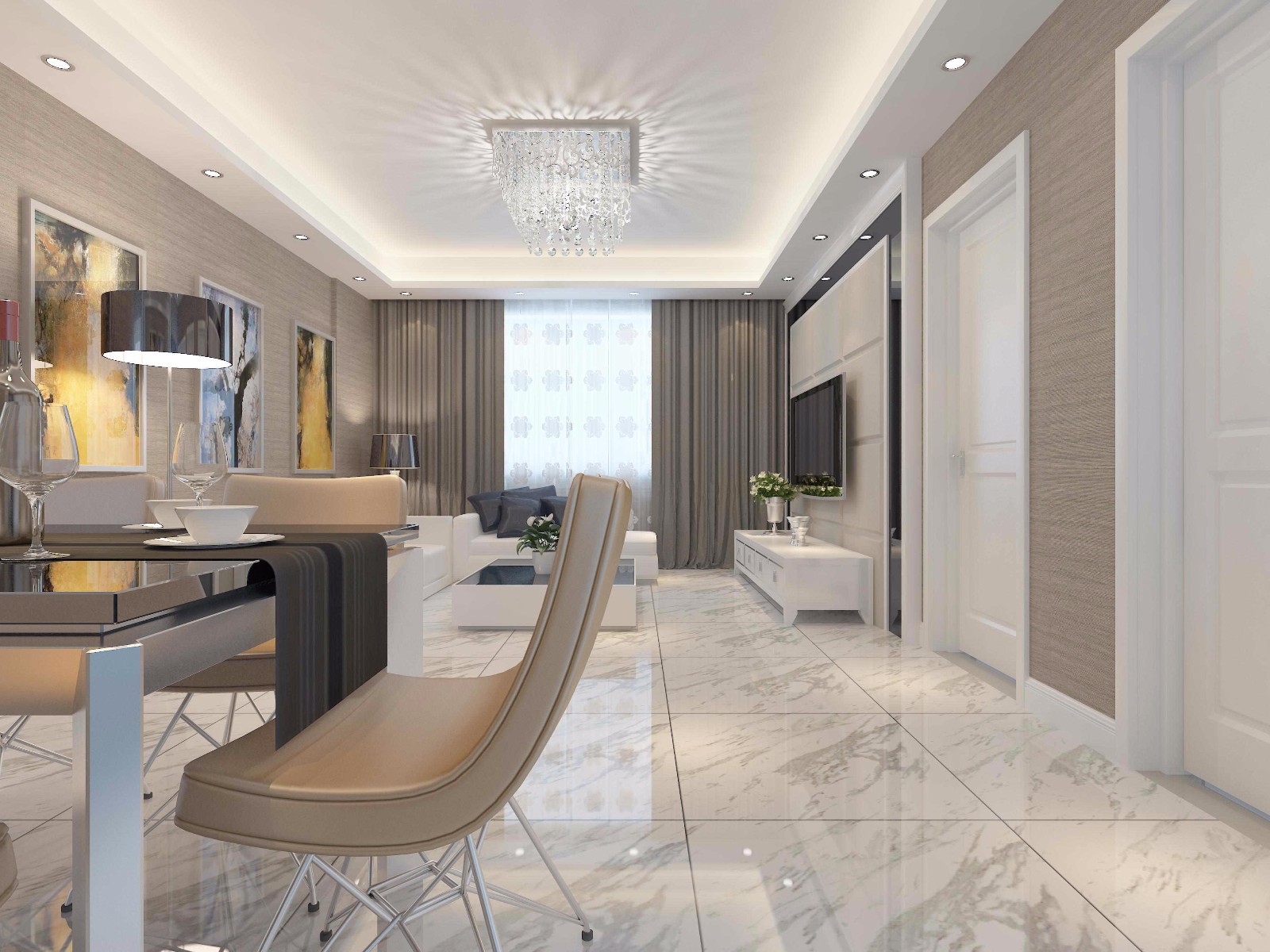 西安東方米蘭國(guó)際城 112平三室 現(xiàn)代簡(jiǎn)約