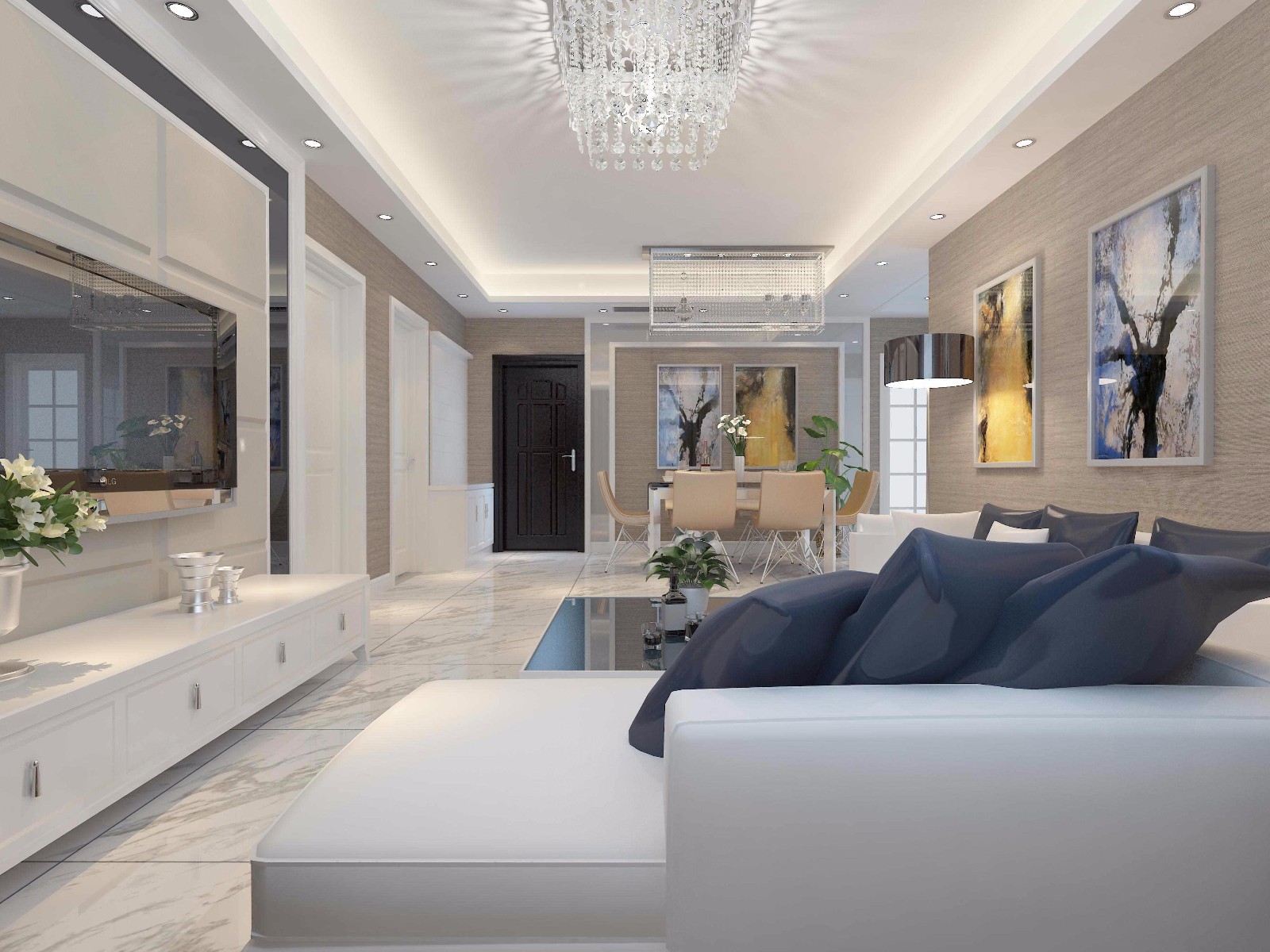 西安東方米蘭國(guó)際城 112平三室 現(xiàn)代簡(jiǎn)約