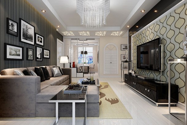 華清佳苑/128平米/現(xiàn)代簡(jiǎn)約