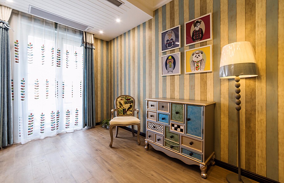 西市佳郡/140平米/美式田園風(fēng)格