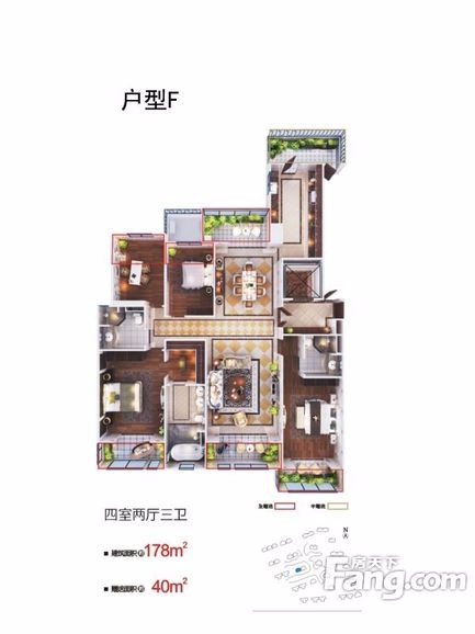 旺座城·海德堡-四居室180平-簡(jiǎn)美風(fēng)格