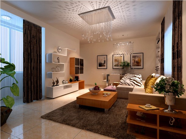 御景城/100平米/中式風(fēng)格