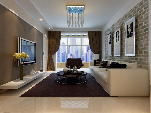 一曲江山/98平米/現(xiàn)代簡(jiǎn)約風(fēng)格