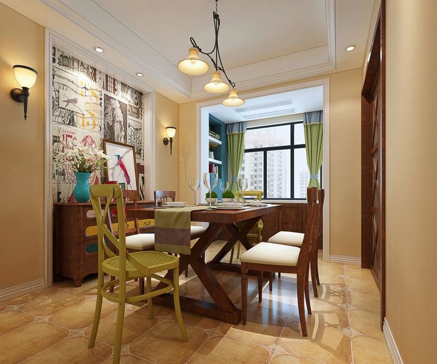 首創(chuàng)國際城100平方米美式風(fēng)格