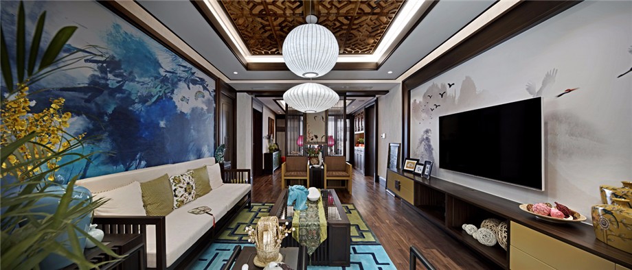 開元壹號(hào)130平新中式風(fēng)格設(shè)計(jì)方案