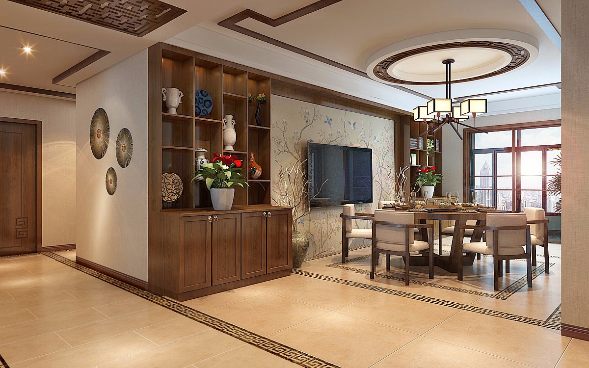 第四軍醫(yī)大學家屬院/260平米/新中式風格裝修