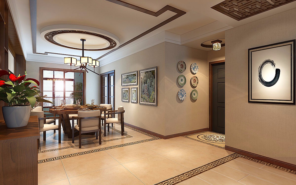 第四軍醫(yī)大學家屬院/260平米/新中式風格裝修