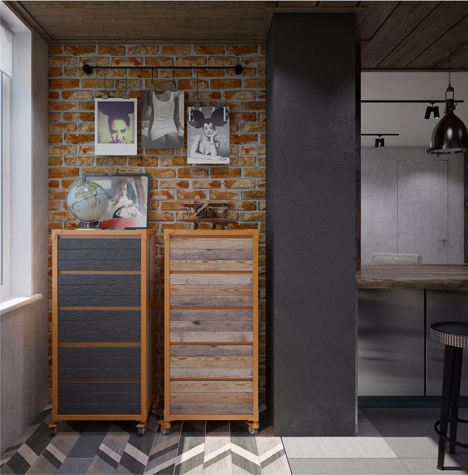 西市佳郡/210平米/工業(yè)風格裝修