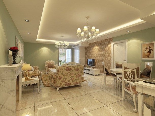 中海觀園/89平米/歐式風(fēng)格