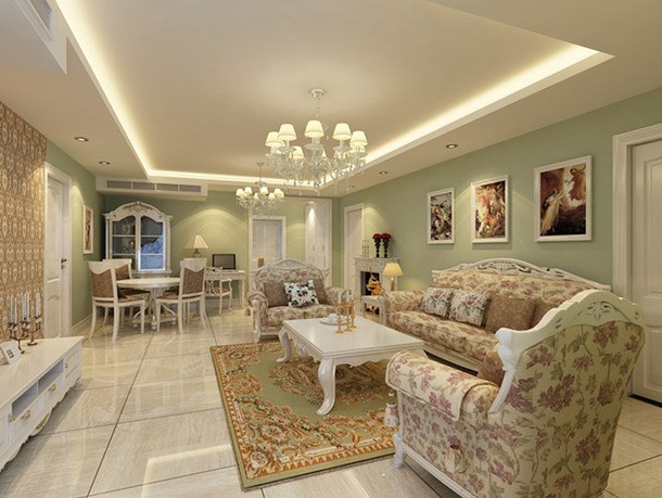 中海觀園/89平米/歐式風(fēng)格