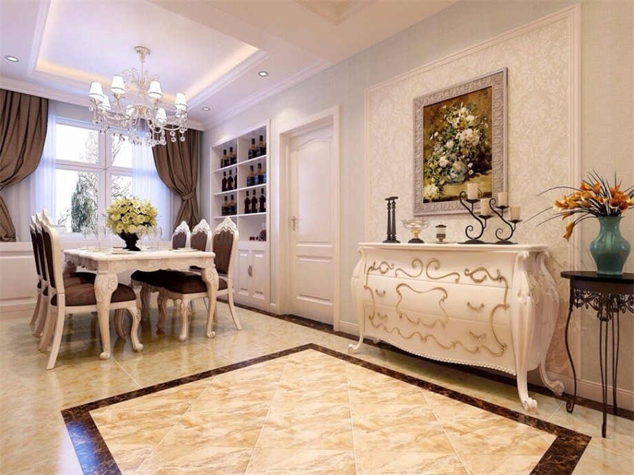 東方世紀(jì)城95平歐式風(fēng)格設(shè)計(jì)方案