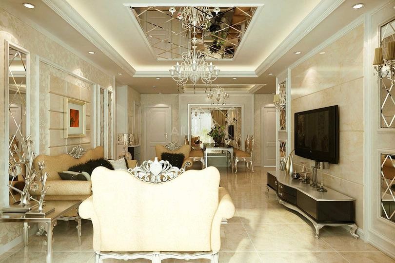 金科天籟城110平米簡歐風(fēng)格設(shè)計(jì)方案