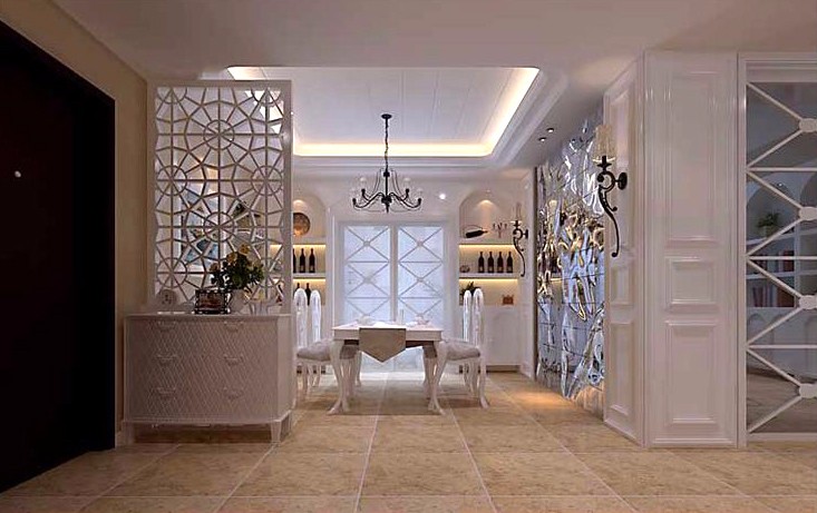 金科天籟城110平米田園風格設計方案