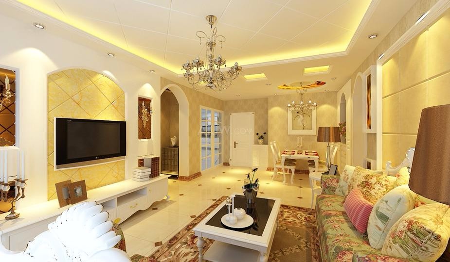 開元第一城120平米田園設(shè)計(jì)風(fēng)格