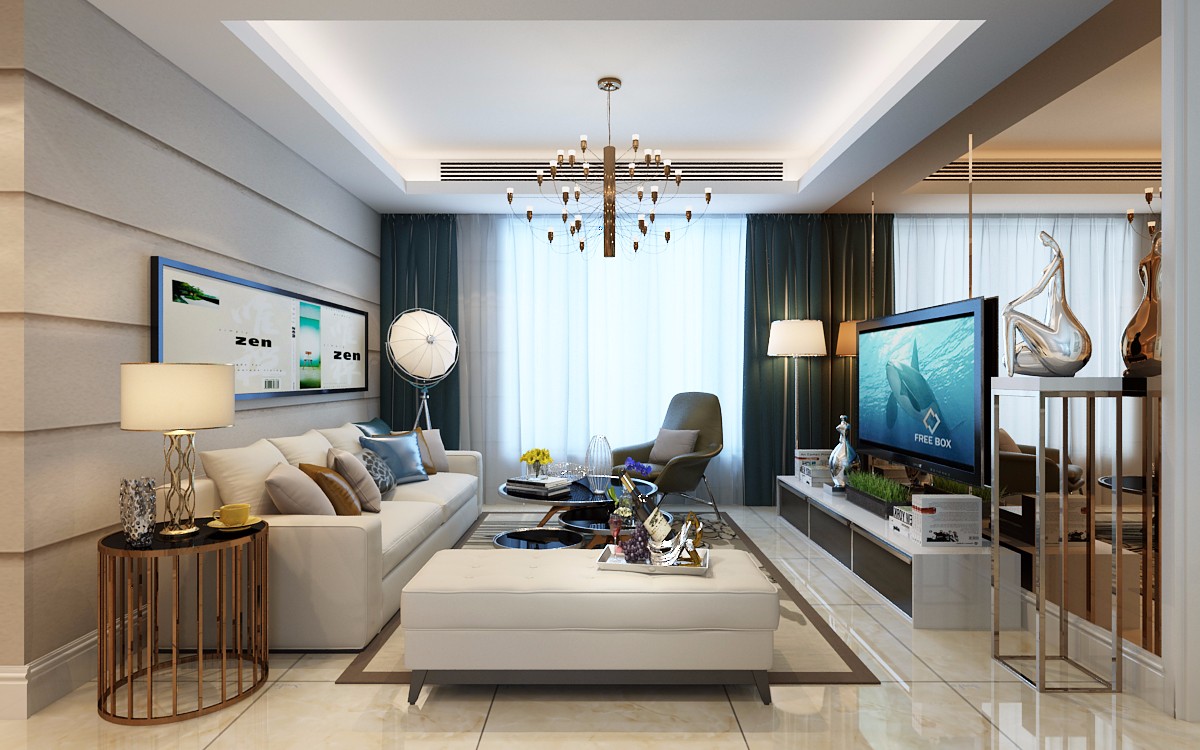 石油城小區(qū)/105平米/現(xiàn)代簡(jiǎn)約裝修風(fēng)格