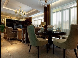 開(kāi)元第一城120平米歐式風(fēng)格設(shè)計(jì)
