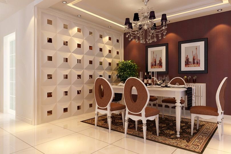 白樺林國際145平米歐式風(fēng)格設(shè)計