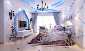 白樺林間97平米地中海風(fēng)格設(shè)計(jì)方案