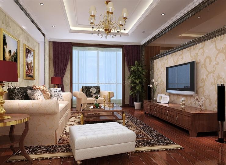 金科天籟城110平米歐式風格設計方案