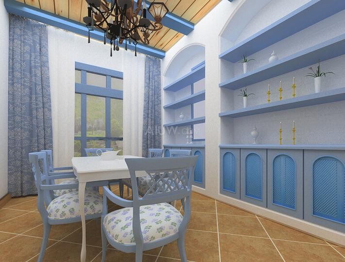 開元第一城120平米地中海裝修風格