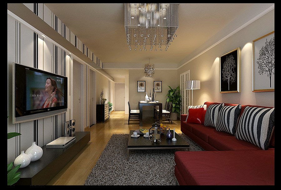 凱旋城/86平米/現(xiàn)代簡約風格