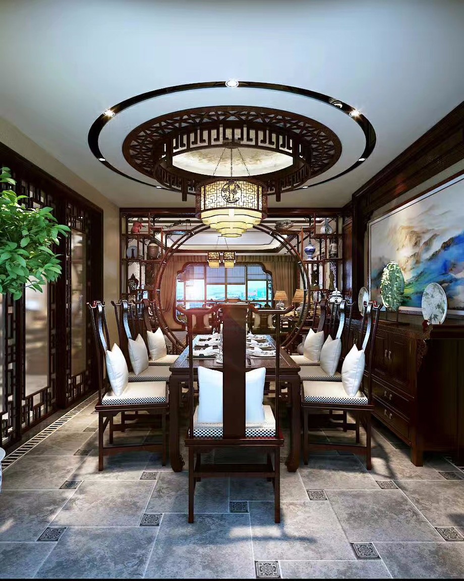 曲江華府/170平米/中式裝修設(shè)計
