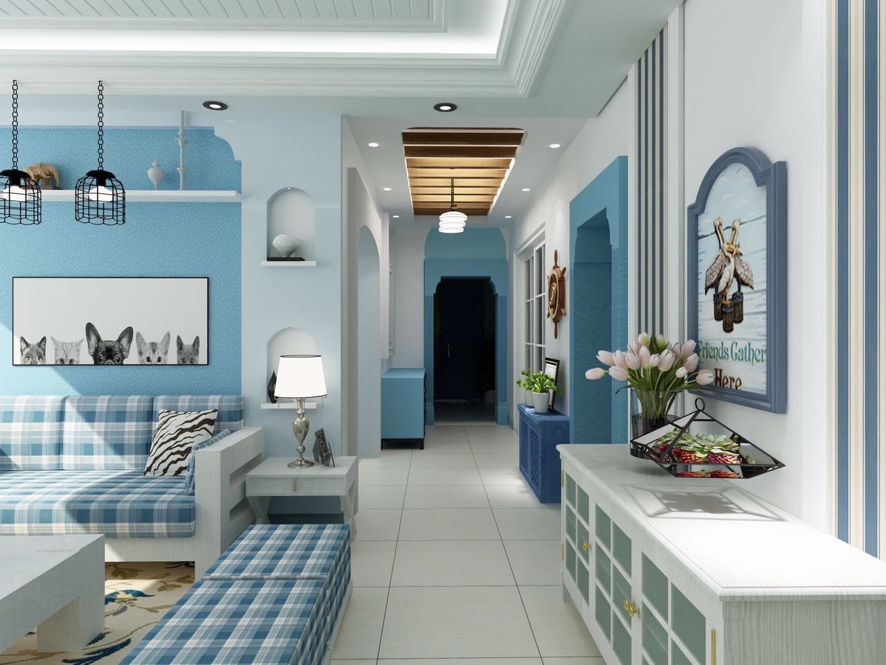 天朗大興郡/142平米/地中海風(fēng)格