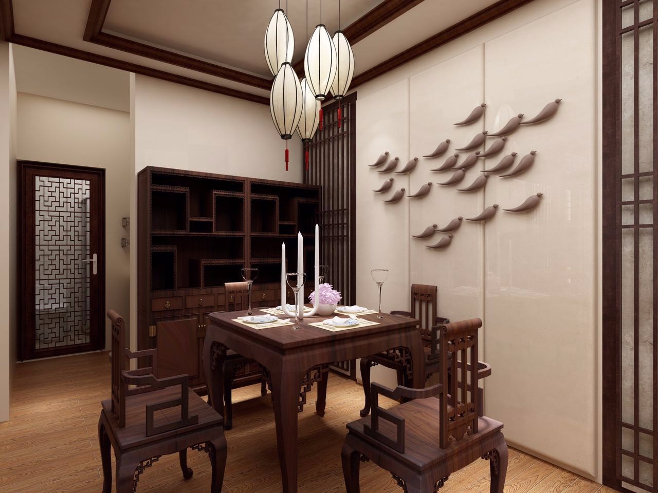 金輝c園98平米新中式風格設計