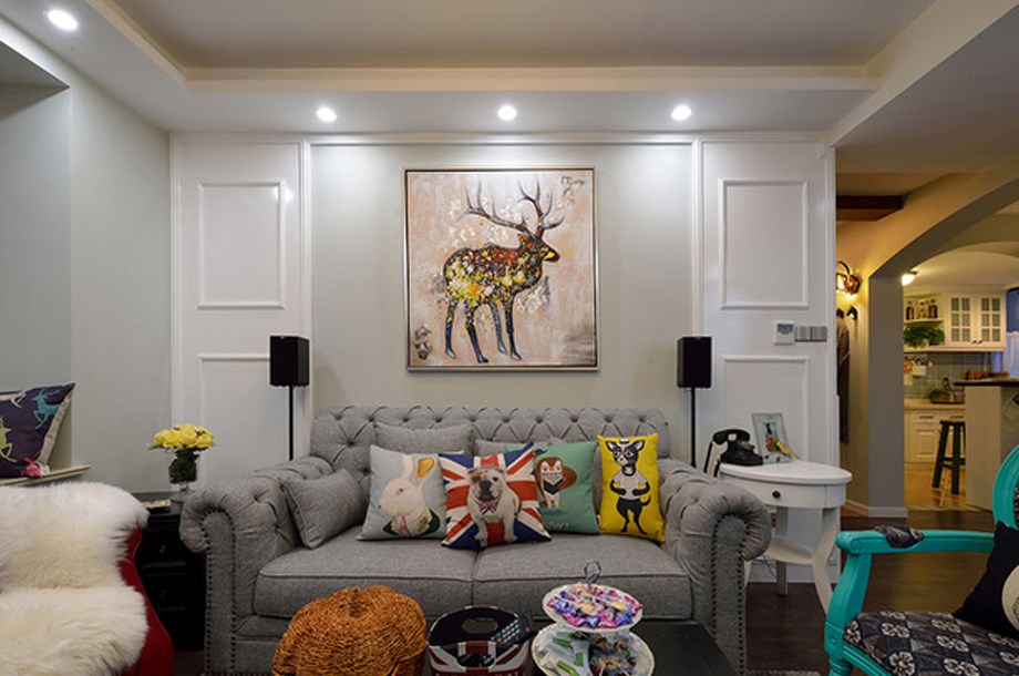 湖畔花園/54平米/鄉(xiāng)村美式風格